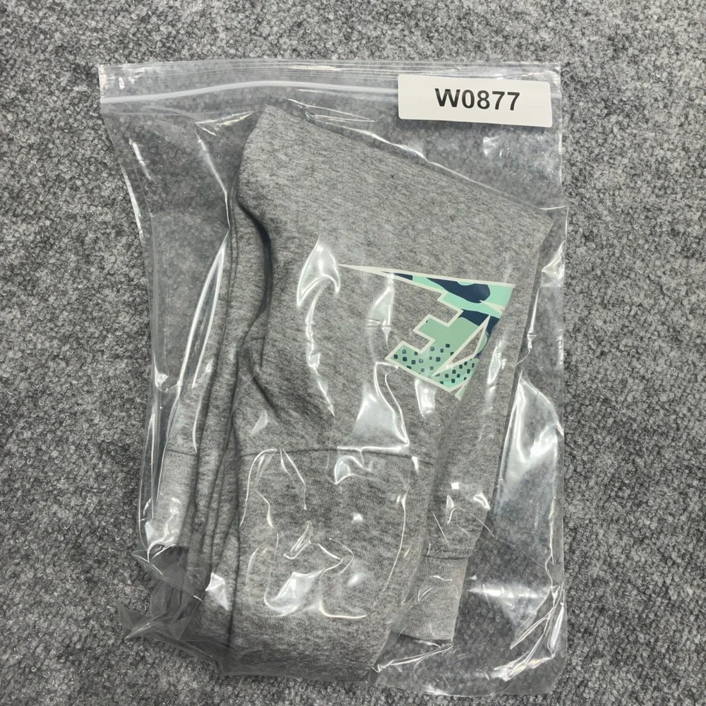 Nike Kids Grey Camo Logo‎ Hoodie Pullover Sweatshirt Size.S 4-5 Years